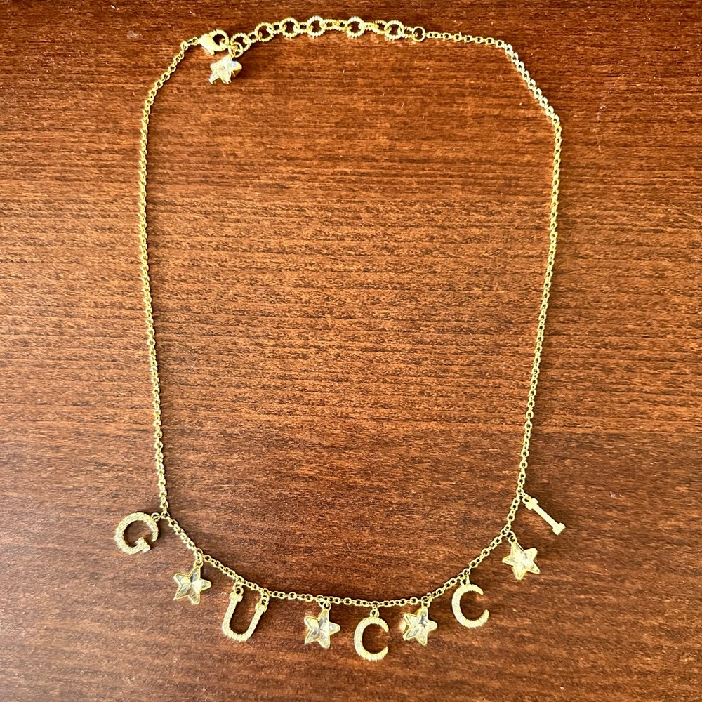 Gucci Script Necklace
